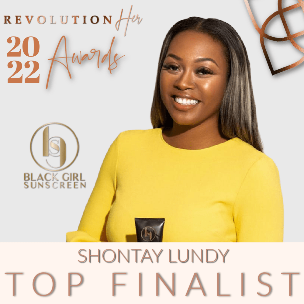 2022 RevolutionHer Award Finalist Shontay Lundy Black Girl Sunscreen