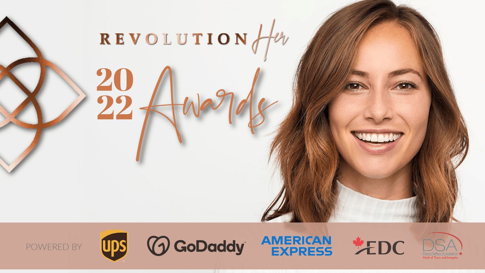 2022 RevolutionHer Awards sponsored by UPS, GoDaddy, American Express, EDC, DSA